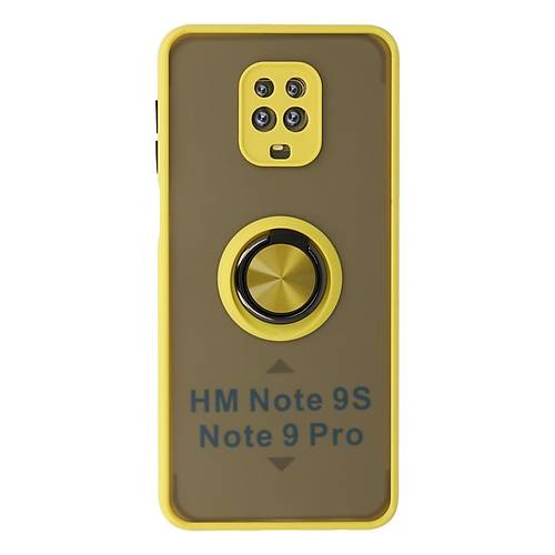 Redmi Note 9 Pro K�l�f Montreal Y�z�kl� Silikon Kapak - Sar�