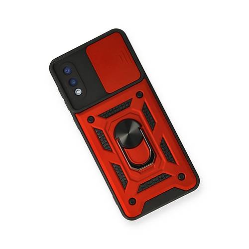 Galaxy A02 K�l�f Pars Lens Y�z�kl� Silikon - K�rm�z�