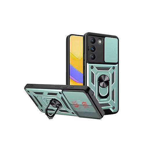 V30 Lite 4G Pars Lens Y�z�kl� Silikon - Ye�il