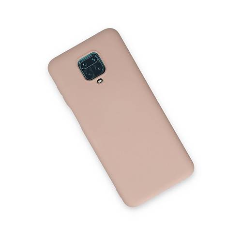 Redmi Note 9 Pro K�l�f Nano i�i Kadife Silikon - Pudra