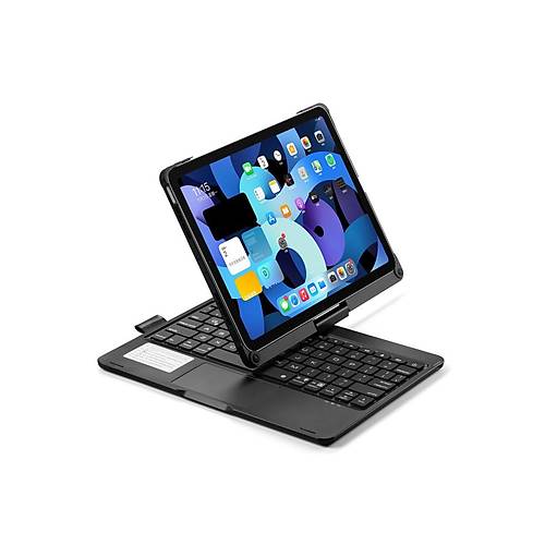 iPad Pro 11 (2021) K�l�f Magic D�nen Klavyeli Tablet K�l�f - Siyah