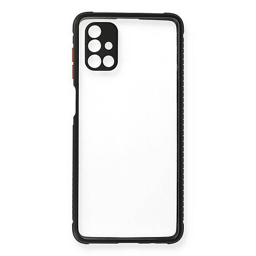 Galaxy M51 K�l�f Miami �effaf Silikon - Siyah