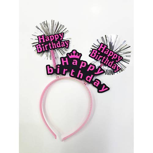 Happy Birthday Neon Renk Do�um G�n� Tac� 12 Adet