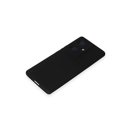 V29 Lite K�l�f Nano i�i Kadife Silikon - Siyah