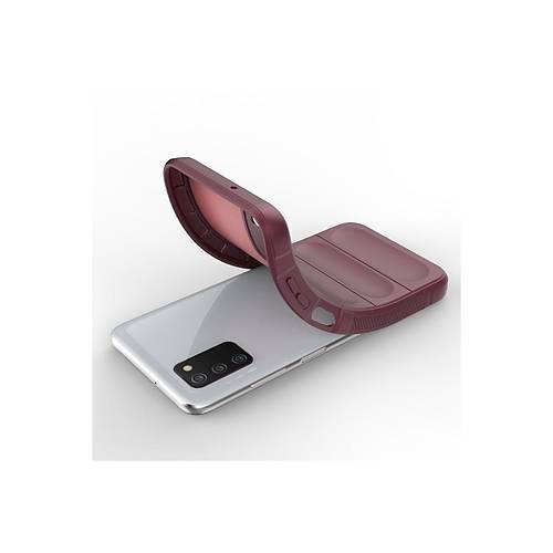 Galaxy A03S K�l�f Optimum Silikon - Bordo