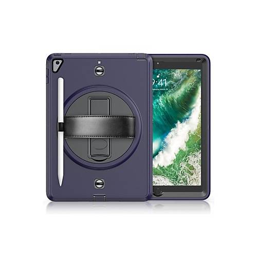 iPad 5 Air 9.7 K�l�f Strap-C Otterbox Tablet Kapak - Lacivert