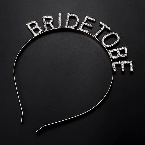 G�m�� Kaplama Kristal Ta�l� Bride To Be Gelin Tac� 16x17 cm