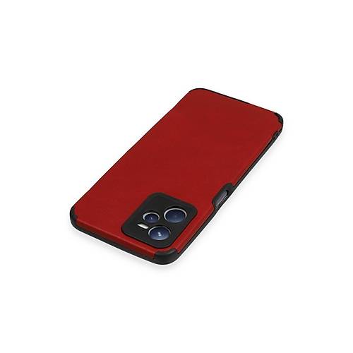 Realme C35 K�l�f Loop Deri Silikon - K�rm�z�