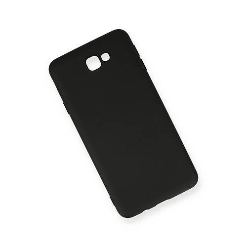Galaxy J7 Prime K�l�f Nano i�i Kadife Silikon - Siyah