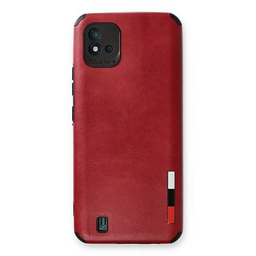 Realme C11 2021 K�l�f Loop Deri Silikon - K�rm�z�