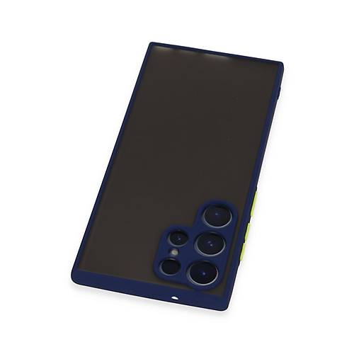 Galaxy S22 Ultra K�l�f Montreal Silikon Kapak - Lacivert
