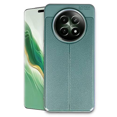 Realme 12 5G K�l�f Auto Focus Kapak - Koyu Ye�il