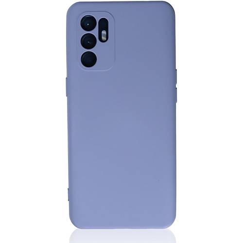 Reno 6 K�l�f Nano i�i Kadife Silikon - Lila