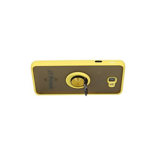 Galaxy J7 Prime K�l�f Montreal Y�z�kl� Silikon Kapak - Sar�