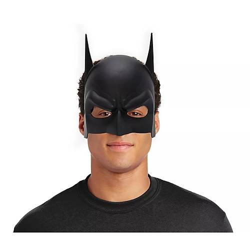 Siyah Renk �ocuk Boy Arkadan Lastikli Batman Maskesi A Kalite 20x14 cm