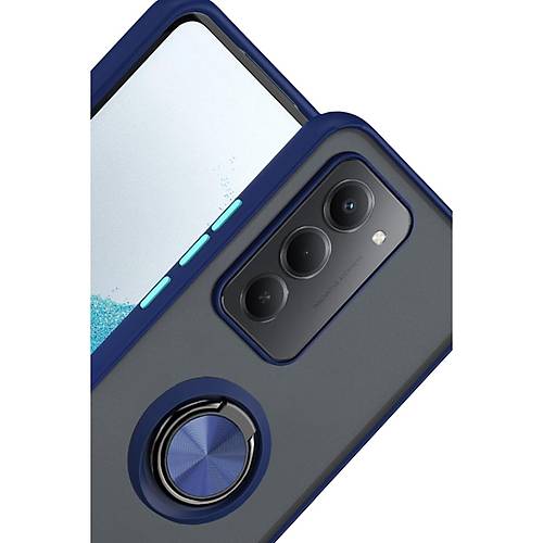 Redmi 15 4G Montreal Y�z�kl� Silikon Kapak - Lacivert