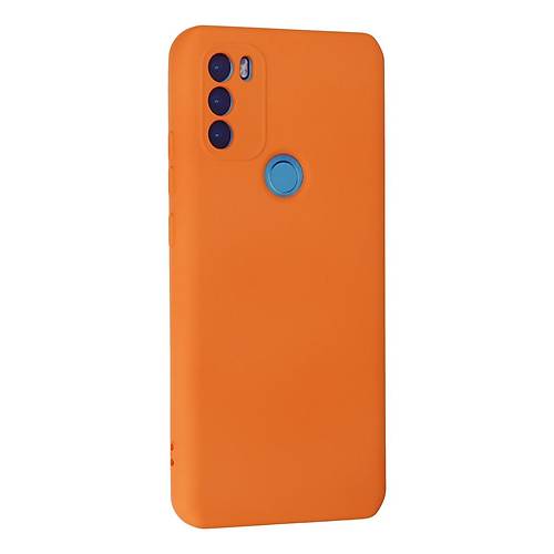 GM 21 Plus K�l�f Nano i�i Kadife Silikon - Turuncu