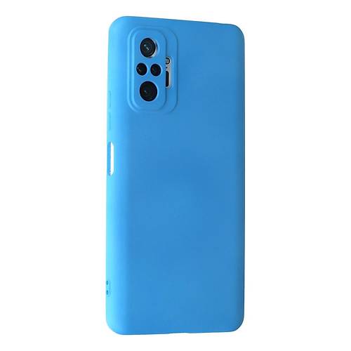 Redmi Note 10 Pro K�l�f Nano i�i Kadife Silikon - Mavi