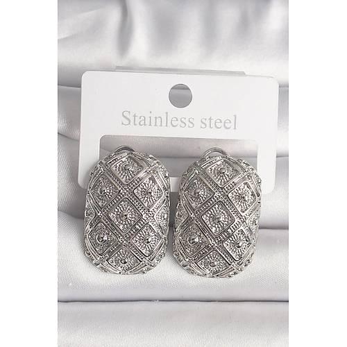 Pirin� G�m�� Renk Motif ��lemeli Kad�n K�pe