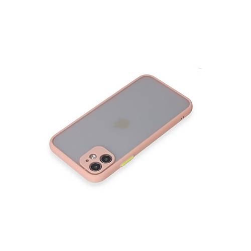 iPhone 11 K�l�f Montreal Silikon Kapak - Pembe