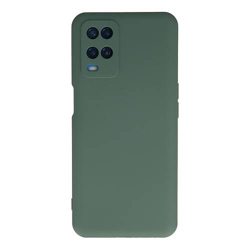 A54 4G K�l�f Nano i�i Kadife Silikon - Koyu Ye�il