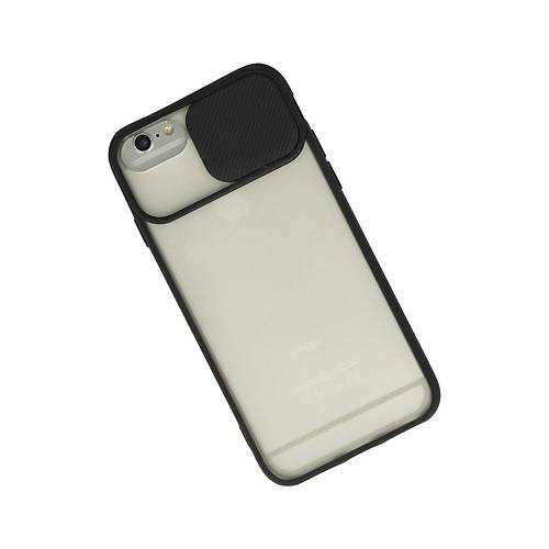 iPhone 6 Plus K�l�f Palm Buzlu Kamera S�rg�l� Silikon - Siyah