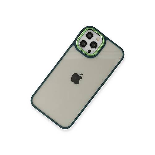 iPhone 12 Pro Max K�l�f Dora Kapak - Haki Ye�il