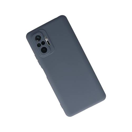 Redmi Note 10 Pro K�l�f Nano i�i Kadife Silikon - Gri