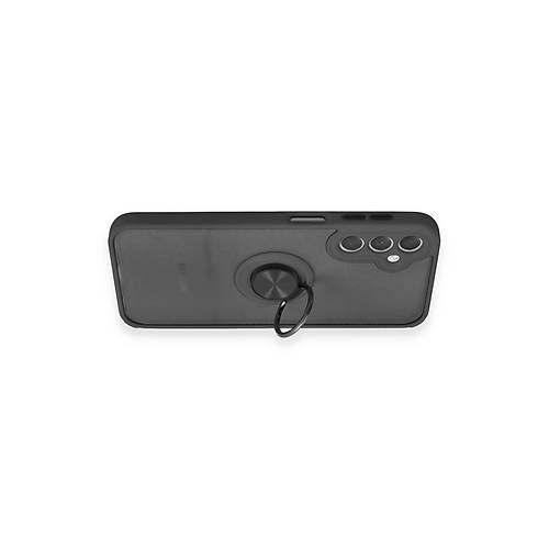 Galaxy A24 4G K�l�f Montreal Y�z�kl� Silikon Kapak - Siyah