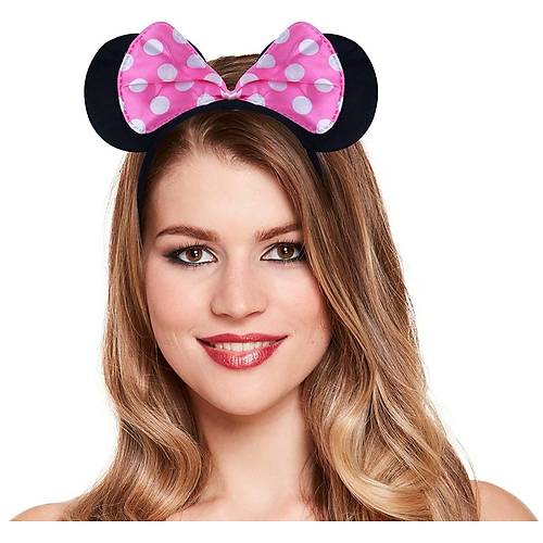 Pembe Fiyonklu Minnie Mouse Tac� Mini Kulak