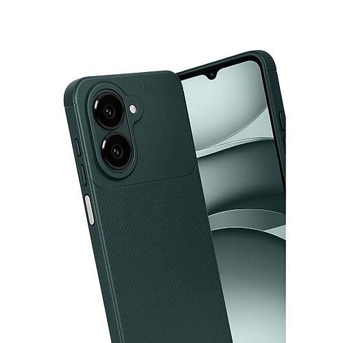 Galaxy A07 4G Auto Focus Karbon Kapak - Koyu Ye�il