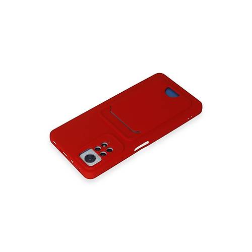 Redmi Note 12 Pro 4G K�l�f Kelvin Kartvizitli Silikon - K�rm�z�