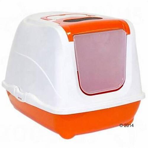 Flip Cat Kapal� Kedi Tuvaleti 50 Cm Turuncu
