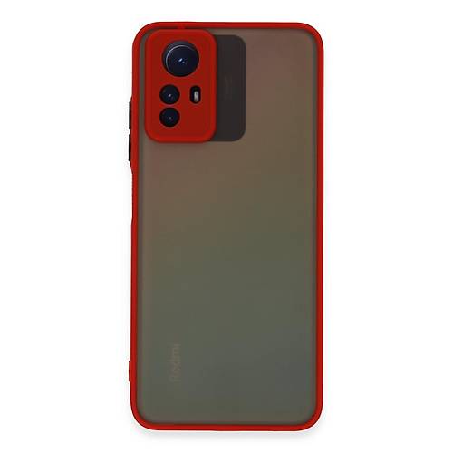 Redmi Note 12S K�l�f Montreal Silikon Kapak - K�rm�z�