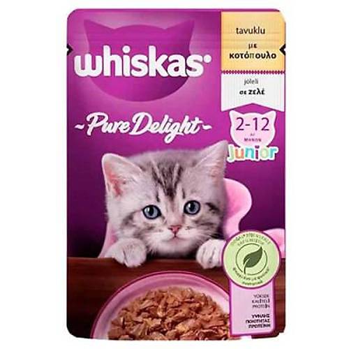 Pouch Pure Delight J�le ��inde Tavuklu Yavru Kedi Konservesi 85 Gr