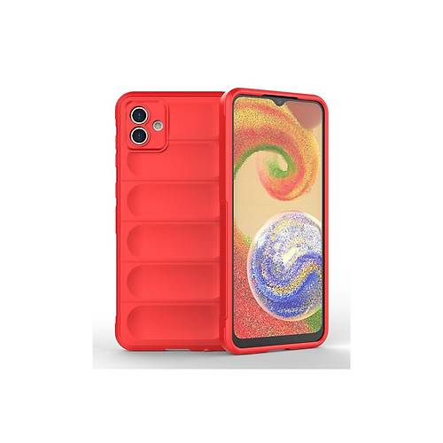 Galaxy A04E K�l�f Optimum Silikon - K�rm�z�