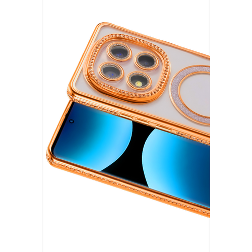 Redmi Note 15 Pro 4G Joke Simli Magneticsafe K�l�f - Turuncu