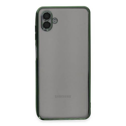 Galaxy A04 K�l�f Razer Lensli Silikon - Ye�il