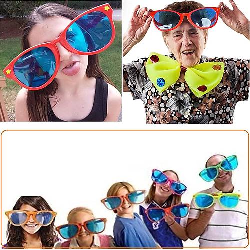 B�y�k Parti G�zl��� Rengarenk 12 Adet 27x9 cm