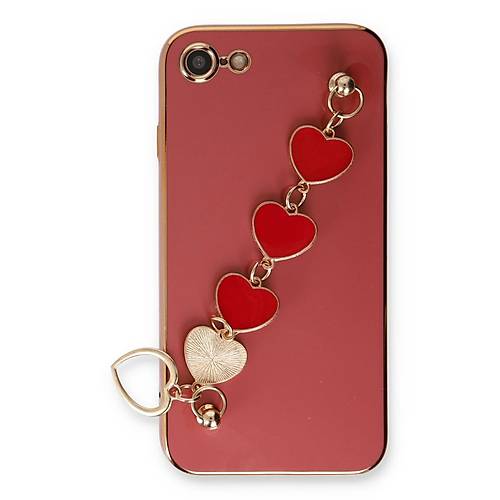 iPhone 7 K�l�f Esila Silikon - K�rm�z�