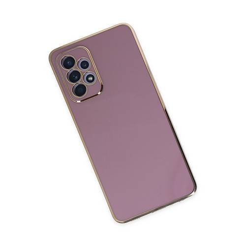 Galaxy A52 K�l�f Volet Silikon - Mor