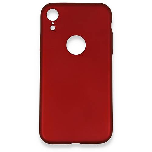 iPhone XR K�l�f First Silikon - Bordo