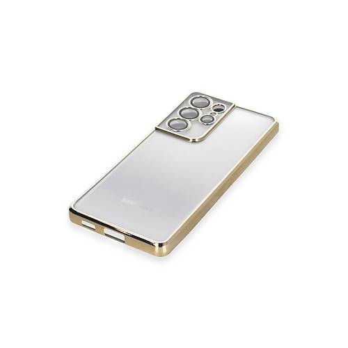 Galaxy S21 Ultra K�l�f Razer Lensli Silikon - Gold