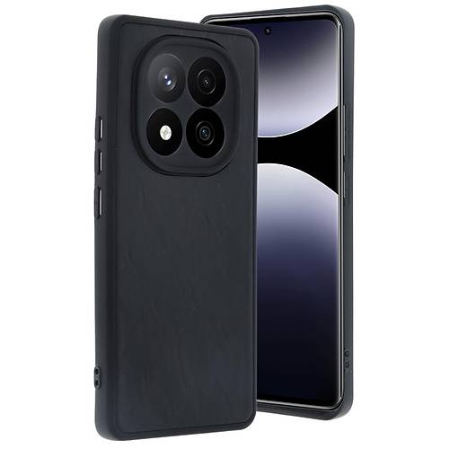 Redmi Note 14 Pro 5G K�l�f Aras Deri Kapak - Siyah