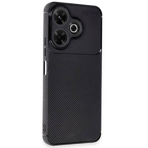 Redmi 13 4G K�l�f Auto Focus Karbon Kapak - Siyah