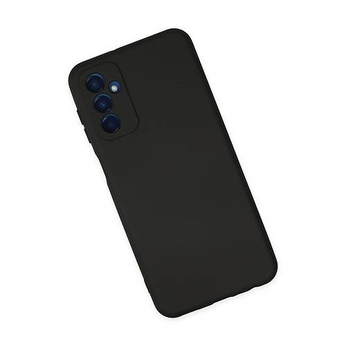 Galaxy M23 K�l�f Nano i�i Kadife Silikon - Siyah