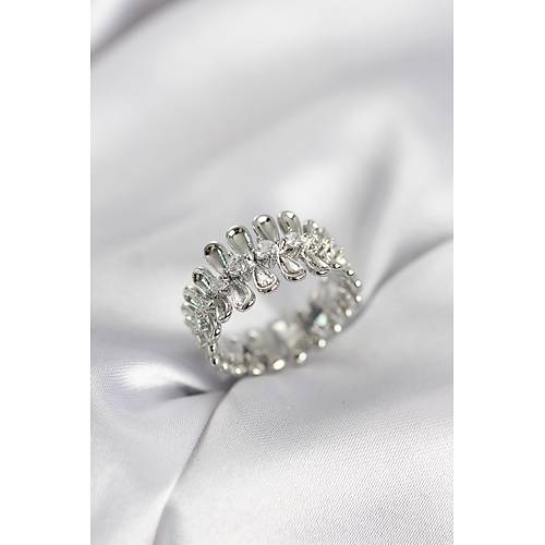 G�m�� Renk Zirkon Ta�l� S�ral� Damla Model Kad�n Y�z�k