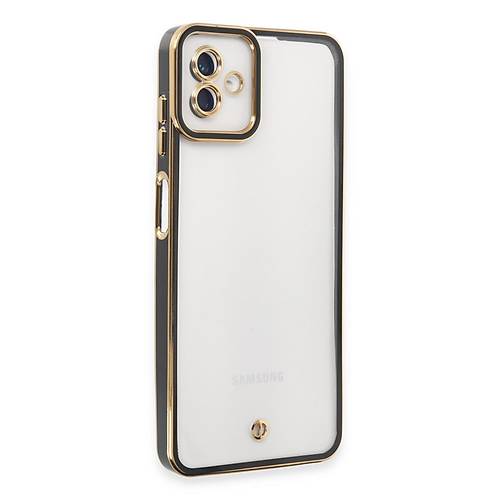 Galaxy A04 K�l�f Liva Lens Silikon - Siyah