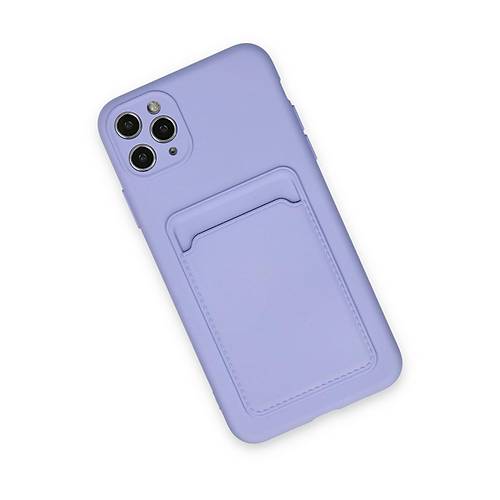 iPhone 11 Pro Max K�l�f Kelvin Kartvizitli Silikon - Lila