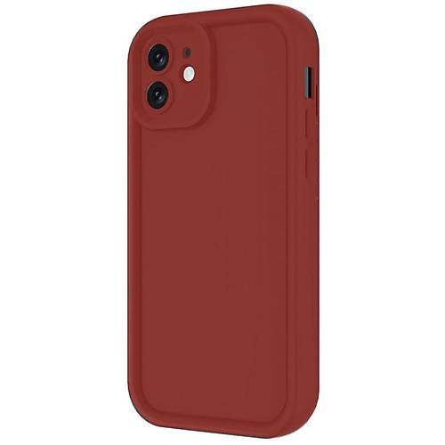 iPhone 11 K�l�f Viera Silikon - Bordo